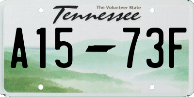 TN license plate A1573F