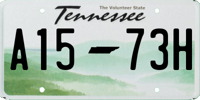 TN license plate A1573H