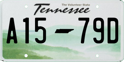 TN license plate A1579D