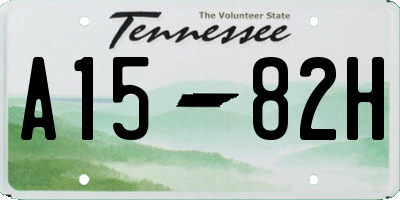 TN license plate A1582H