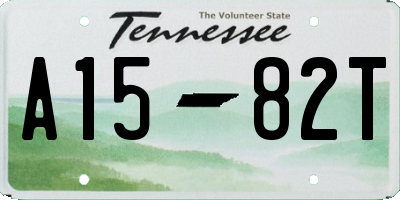 TN license plate A1582T