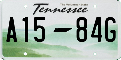 TN license plate A1584G