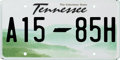 TN license plate A1585H