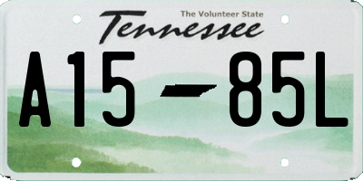 TN license plate A1585L