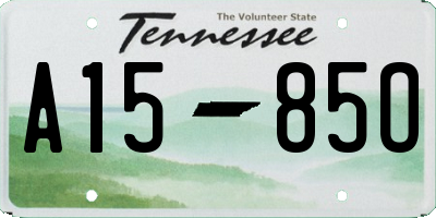 TN license plate A1585O