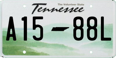 TN license plate A1588L