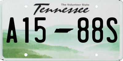 TN license plate A1588S