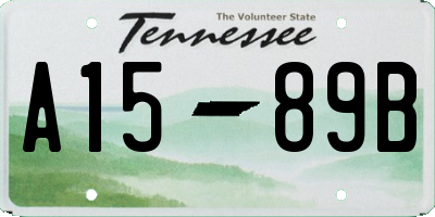 TN license plate A1589B