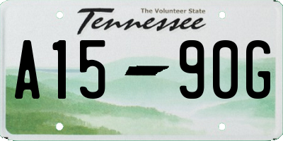 TN license plate A1590G