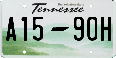TN license plate A1590H