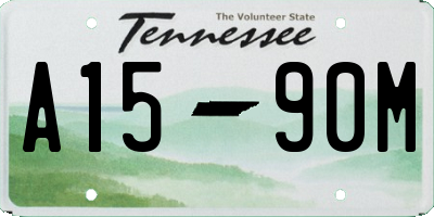 TN license plate A1590M