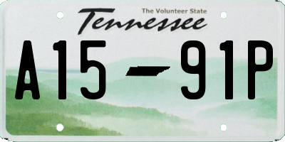 TN license plate A1591P