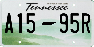 TN license plate A1595R