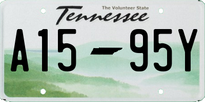 TN license plate A1595Y