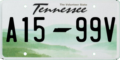 TN license plate A1599V