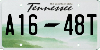 TN license plate A1648T