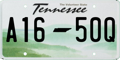TN license plate A1650Q