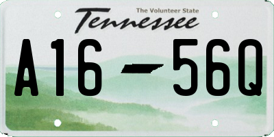 TN license plate A1656Q