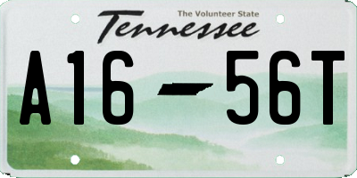 TN license plate A1656T