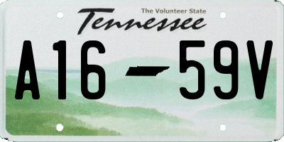 TN license plate A1659V