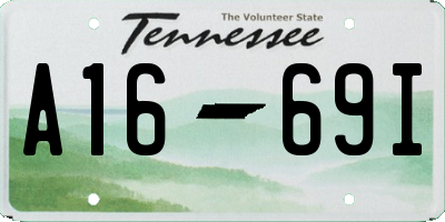 TN license plate A1669I
