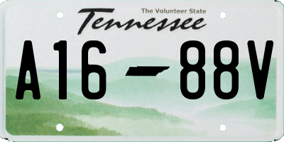 TN license plate A1688V