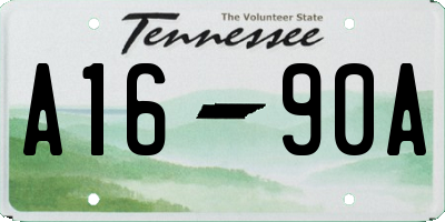 TN license plate A1690A