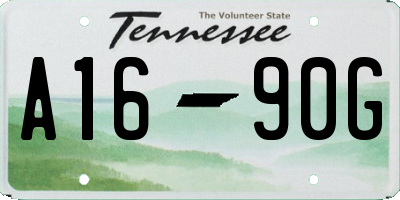 TN license plate A1690G