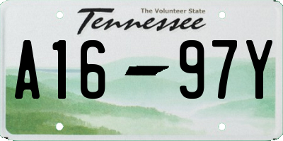 TN license plate A1697Y