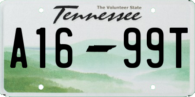 TN license plate A1699T