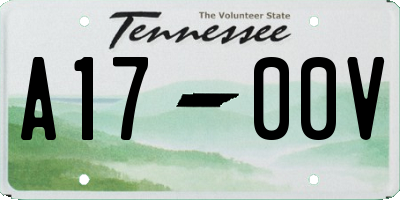 TN license plate A1700V