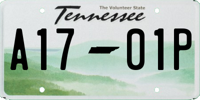 TN license plate A1701P