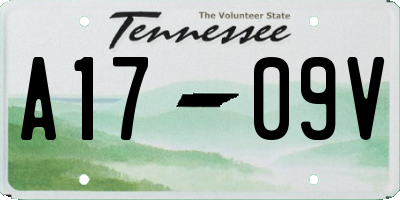 TN license plate A1709V