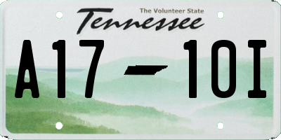 TN license plate A1710I