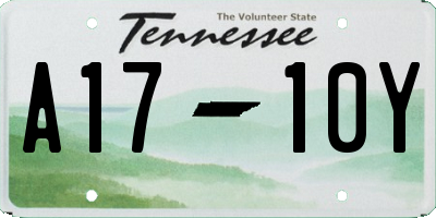 TN license plate A1710Y