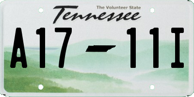 TN license plate A1711I