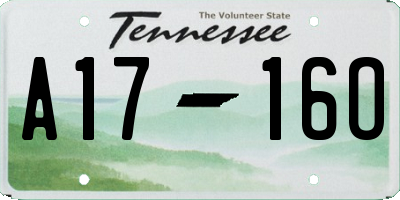 TN license plate A1716O