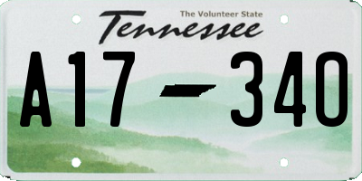 TN license plate A1734O