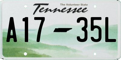 TN license plate A1735L