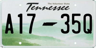 TN license plate A1735Q