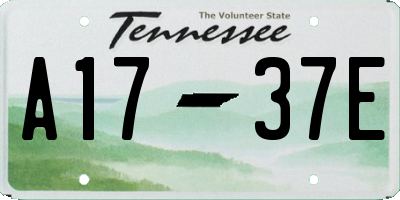 TN license plate A1737E
