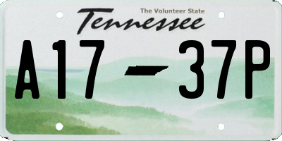 TN license plate A1737P