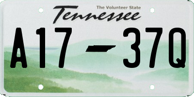 TN license plate A1737Q