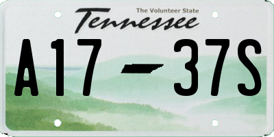 TN license plate A1737S