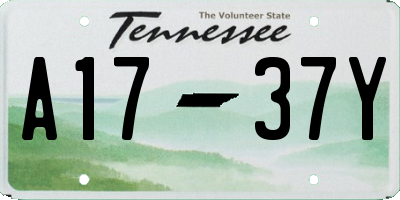 TN license plate A1737Y