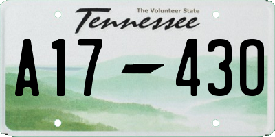 TN license plate A1743O