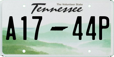 TN license plate A1744P