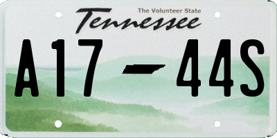 TN license plate A1744S