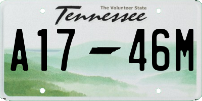 TN license plate A1746M