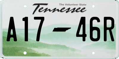 TN license plate A1746R